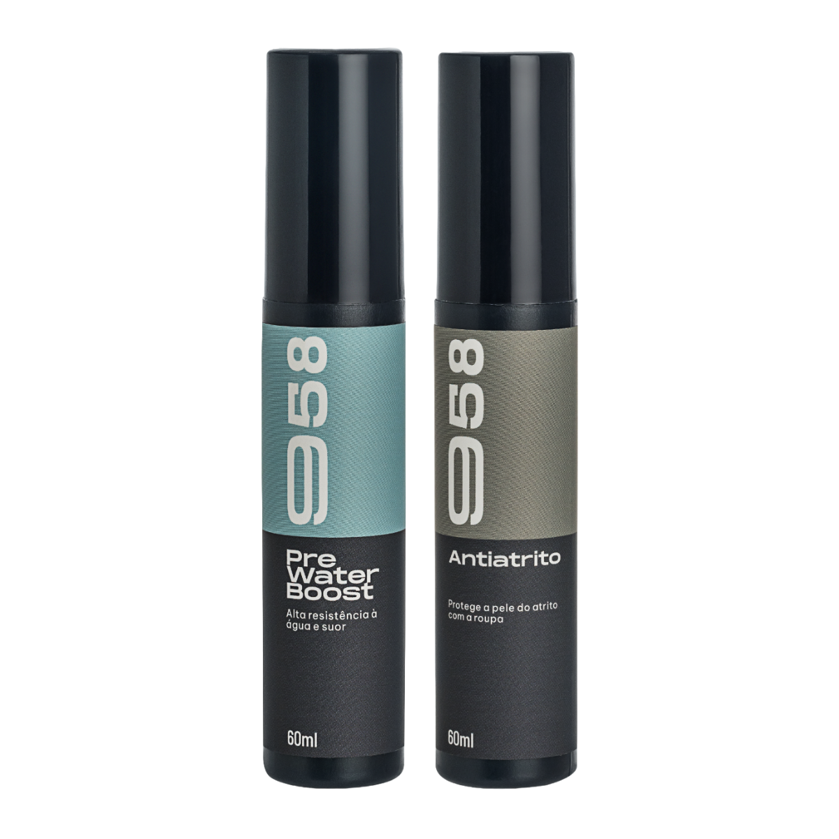 Kit 958 Loção Protetora Pre Water Boost 60ml, Loção Protetora Antiatrito 60ml