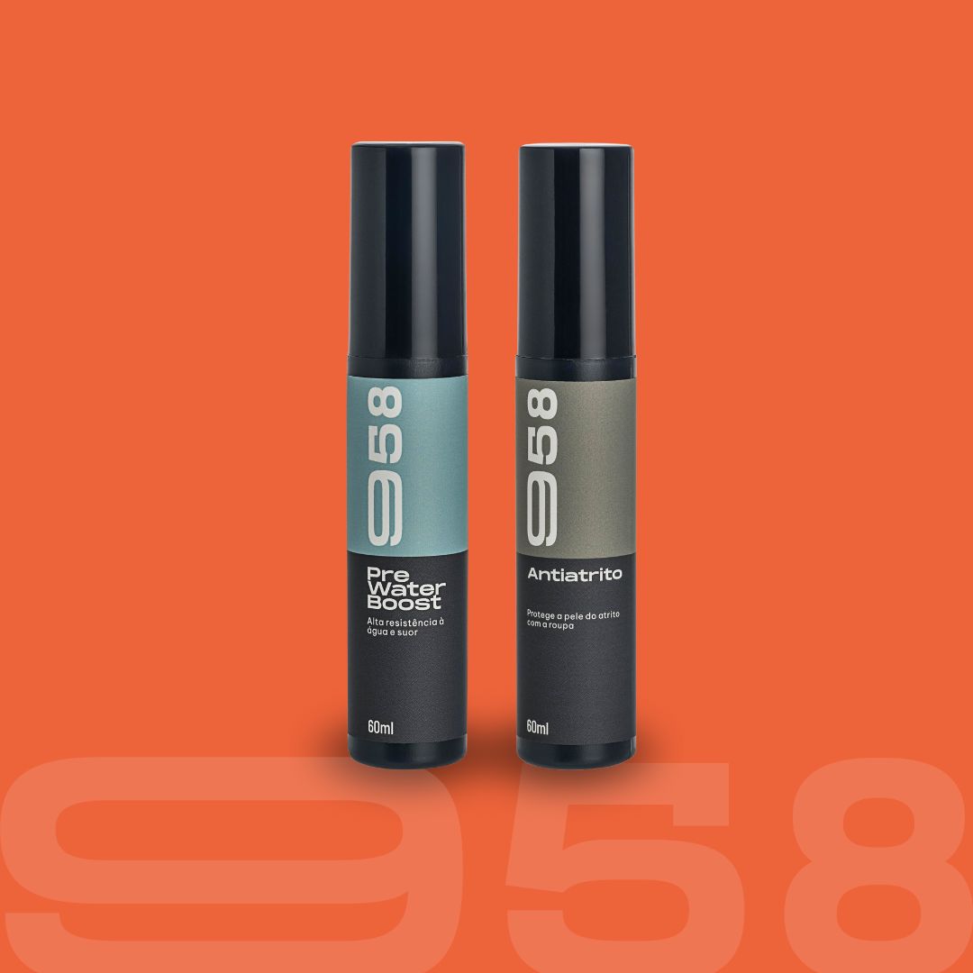 Kit 958 Loção Protetora Pre Water Boost 60ml, Loção Protetora Antiatrito 60ml