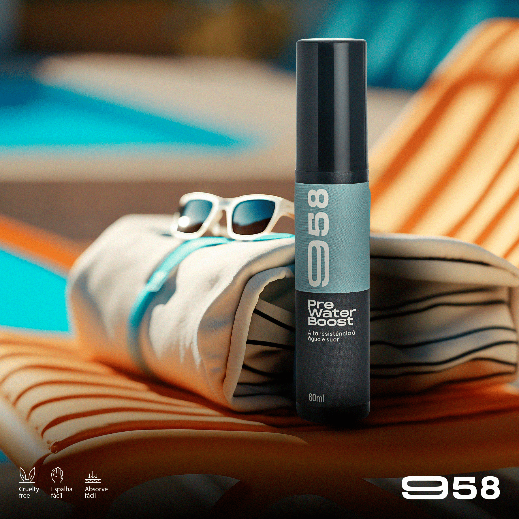 958 Loção Protetora Pre Water Boost 60ml
