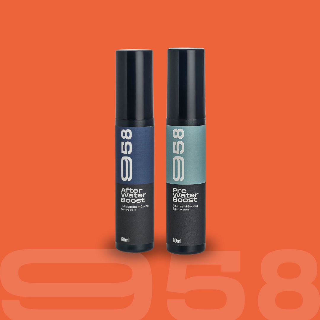 Kit 958 Loção Protetora Pre Water Boost 60ml, Loção Protetora After Water Boost 60ml